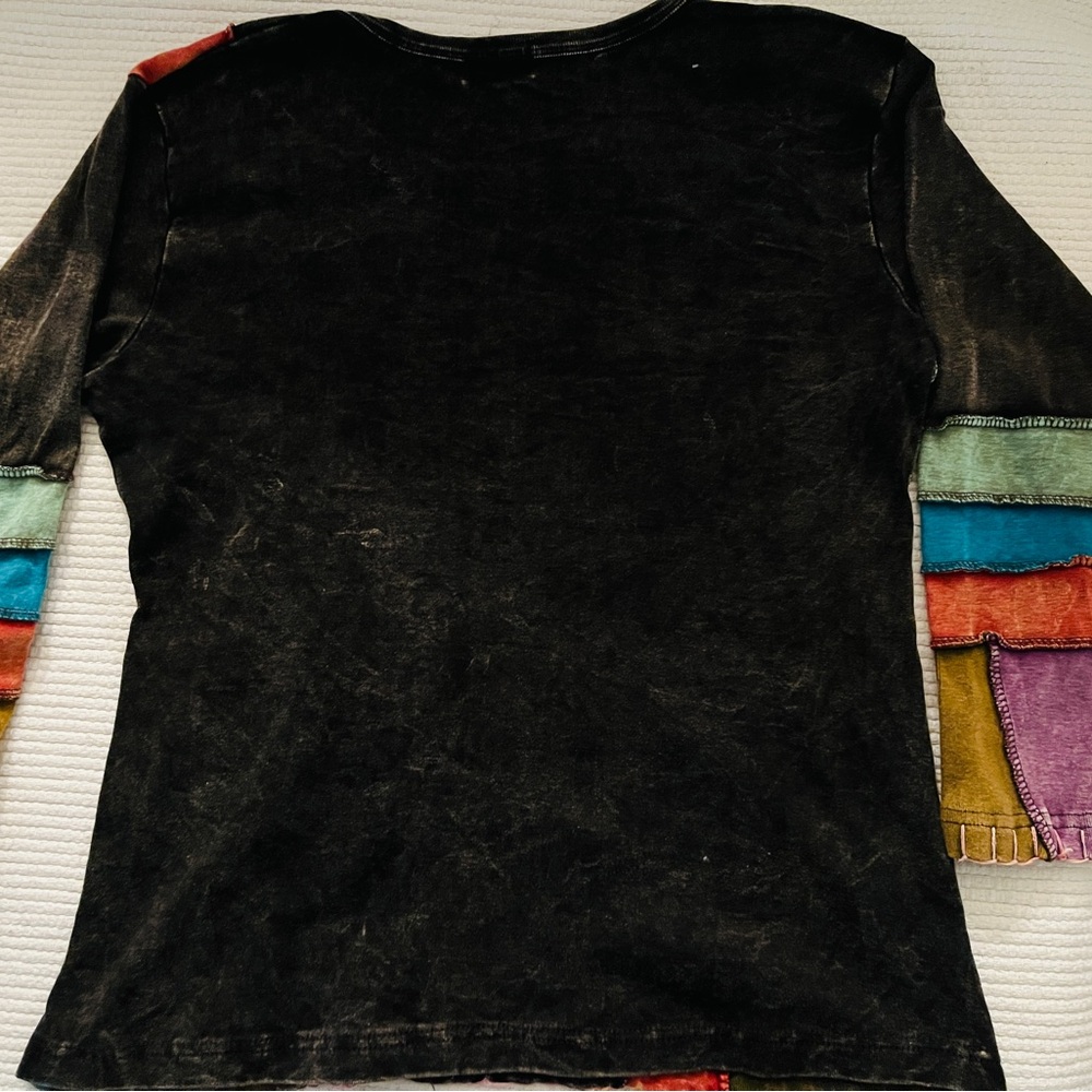 Rising International Multicolor Patchwork Top - image 5